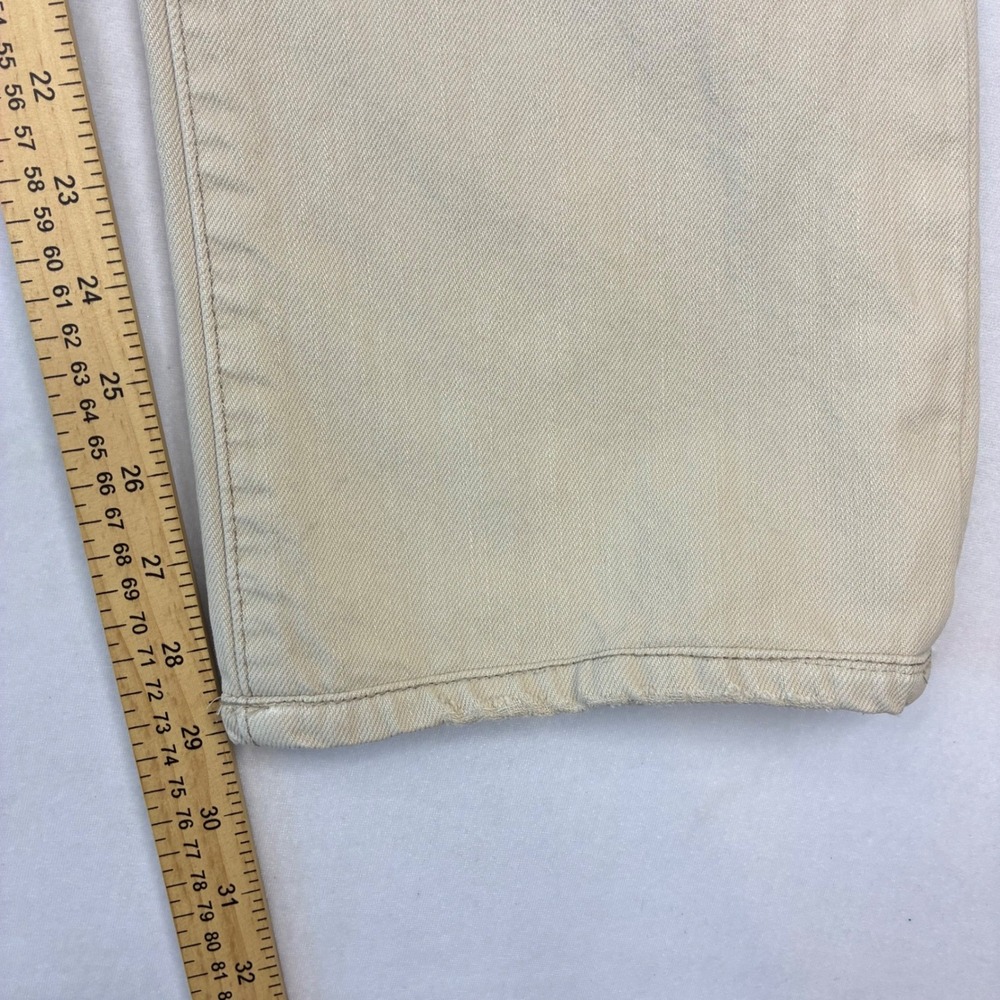 Polo Ralph Lauren Classic Fit Jeans Mens 35x29 Tan Khaki Cotton Denim Straight - Picture 10 of 12